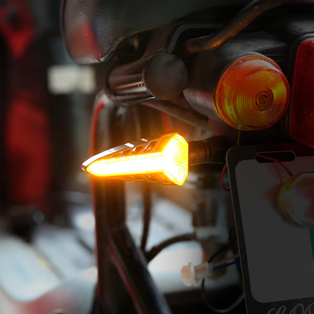 DIRECCIONAL PARA MOTO ÁMBAR