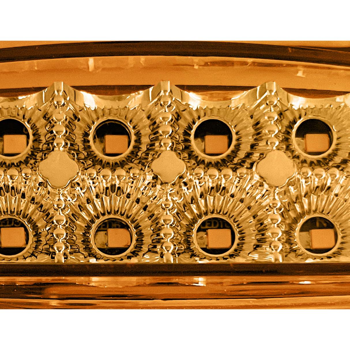 PLAFON LATERALTIPO PETER ÁMBAR FIJO