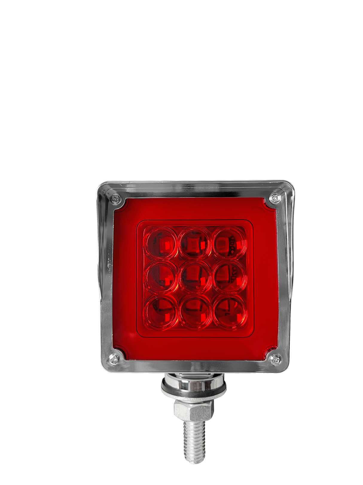 DIRECCIONAL CUADRADA CH ROJO+AMBAR 9LED 3FUN