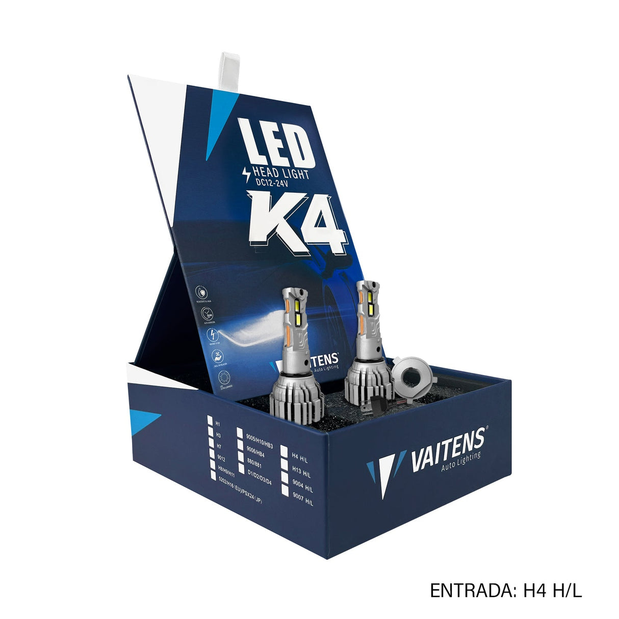 KIT FOCO LED H4 K4