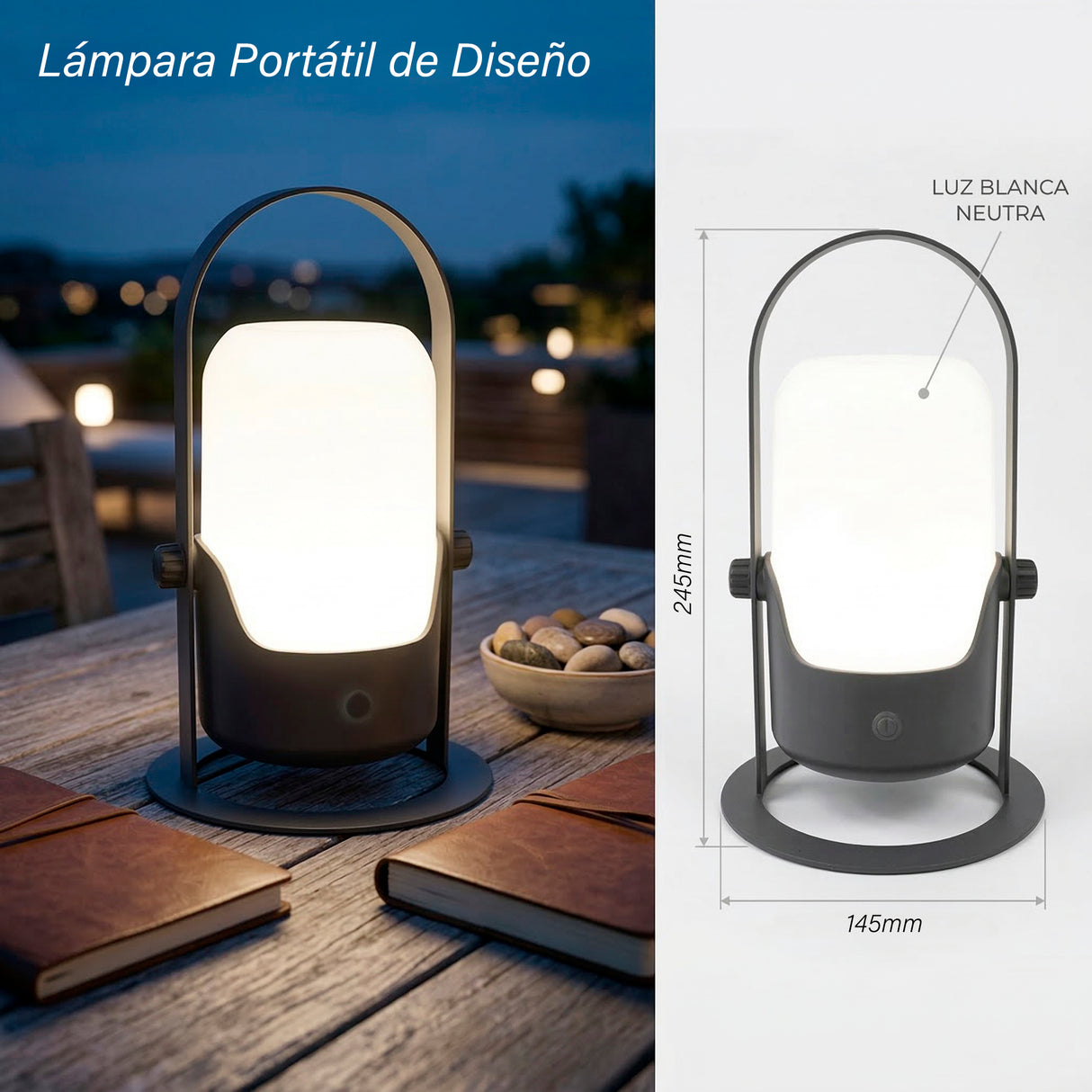 LINTERNA SOLAR PORTATIL 40 LUMENES