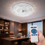 LÁMPARA DE TECHO LED INTELIGENTE 21 EFECTO VIDRIO C/CONTRO