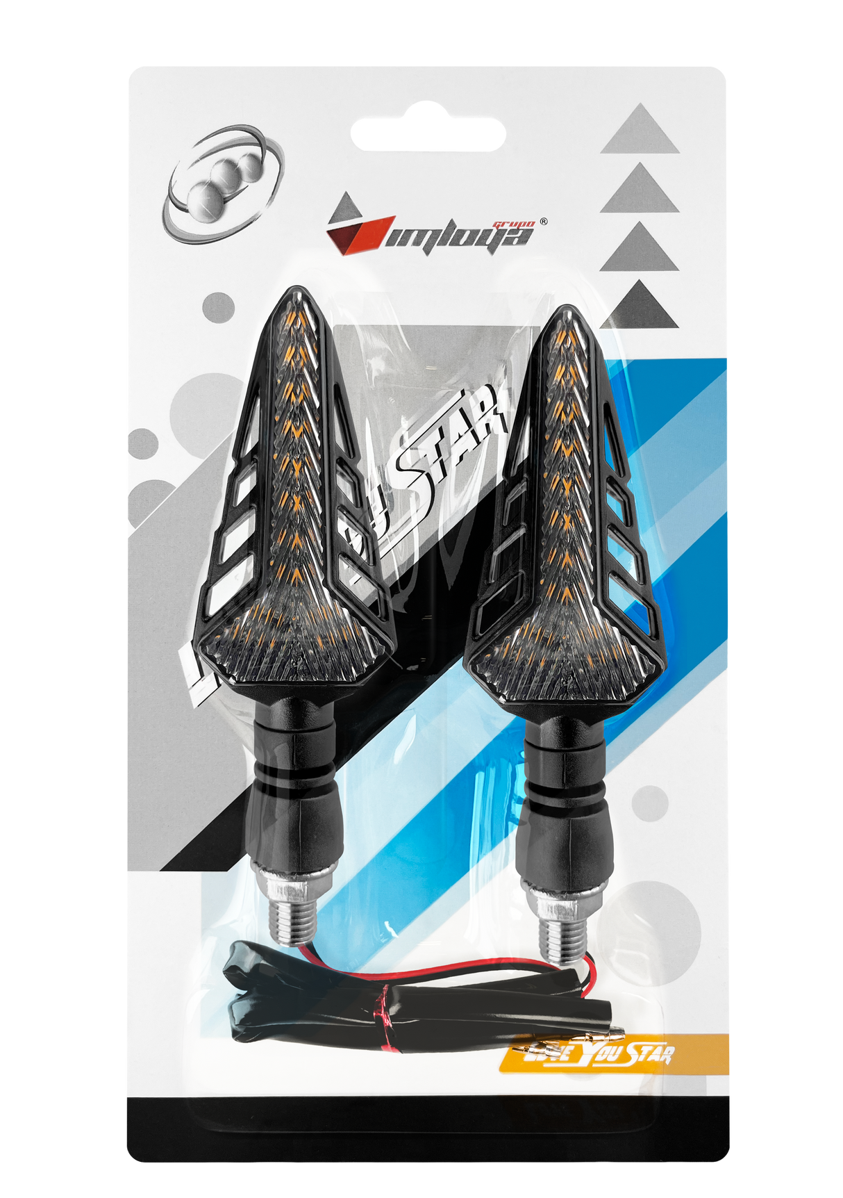 DIRECCIONAL PARA MOTO ÁMBAR