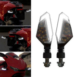 DIRECCIONAL LED MOTOCICLETA ÁMBAR/BLANCO