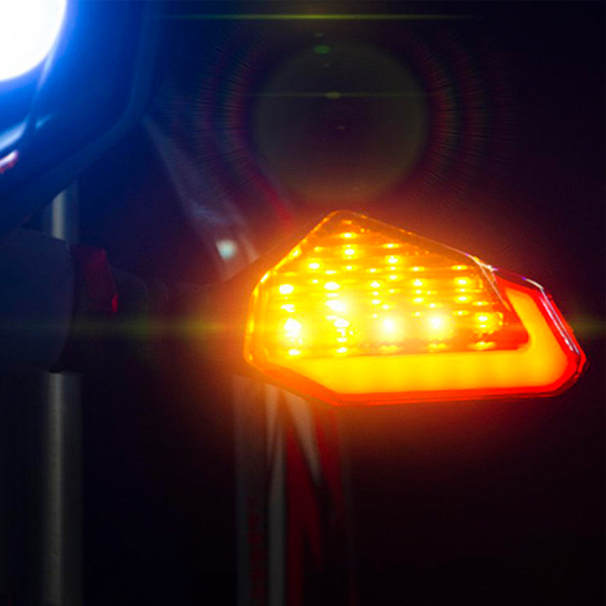 DIRECCIONAL LED MOTOCICLETA ÁMBAR/BLANCO