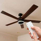 VENTILADOR DE TECHO CON LUZ 5 ASPAS