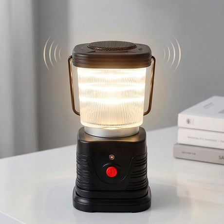 LÁMPARA PORTÁTIL LED + BOCINA