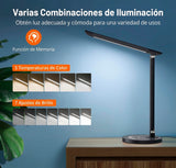 LÁMPARA DE ESCRITORIO LED TÁCTIL CON PROTECCIÓN OCULAR.