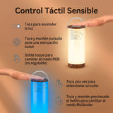 LÁMPARA DE MESA DE NOCHE LUZ LED RGB CON TÁCTIL