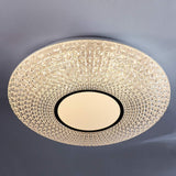 LÁMPARA DE TECHO EFECTO CRISTAL LUZ CÁLIDA