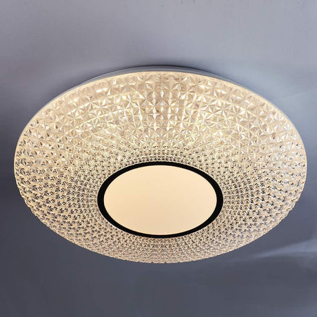 LÁMPARA DE TECHO EFECTO CRISTAL LUZ CÁLIDA