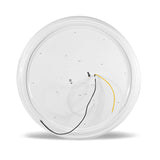 LÁMPARA DE TECHO EFECTO CRISTAL LUZ CÁLIDA