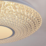 LÁMPARA DE TECHO EFECTO CRISTAL LUZ CÁLIDA