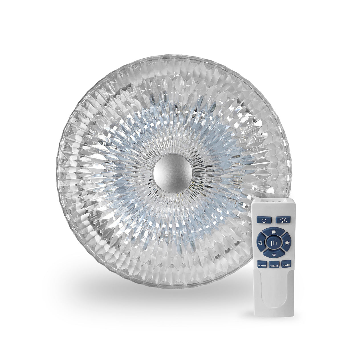 LÁMPARA DE TECHO LED INTELIGENTE 21 EFECTO VIDRIO C/CONTRO