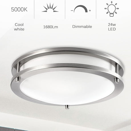 LÁMPARA DE TECHO PLAFÓN LED REGULABLE 12 LUZ CÁLIDA