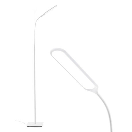 LÁMPARA DE PISO LED CON CUELLO DE CISNE, CONTROL TÁCTIL