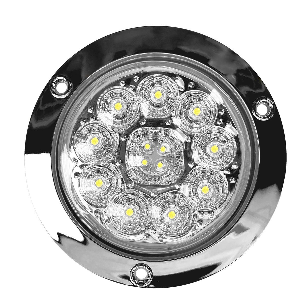 PLAFON 4" 13LED BCO BAJA/STROBO CR