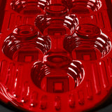 PLAFON 6" 13LED ROJO BAJA/ESTROBO